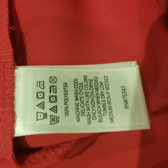 ADRIENNE Vittadini Dress Pink Zipper Back Short Sleeves Women's Size 8 - Picture 4 of 13